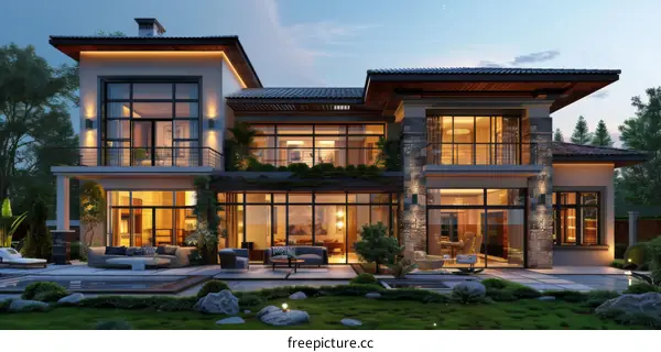 Modern architecture house exterior design