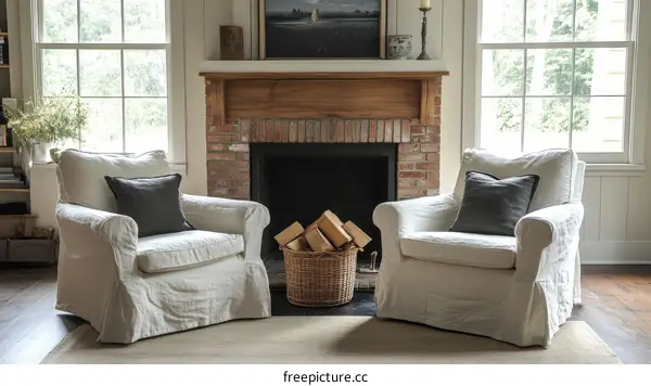 Cozy Living Room with Two Armchairs