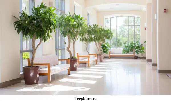 Biophilic Design Elements in a Modern Office