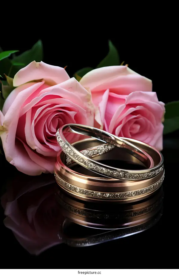 Pink Roses, Wedding Rings, and a Lifetime of Love