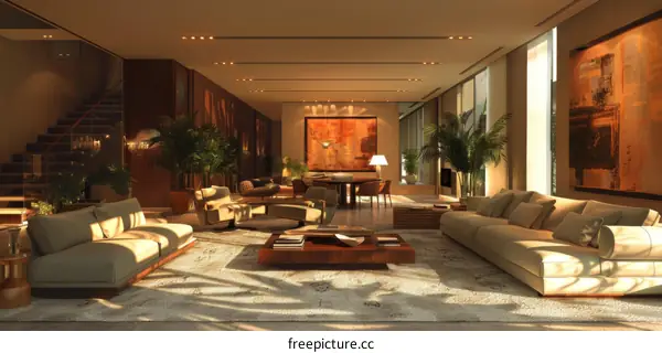 Modern and Minimalist Living Room Interior