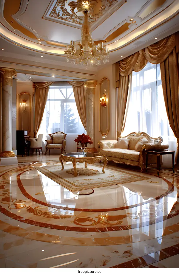 European style luxury living room