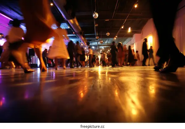 Dancing Crowd in a Night Club