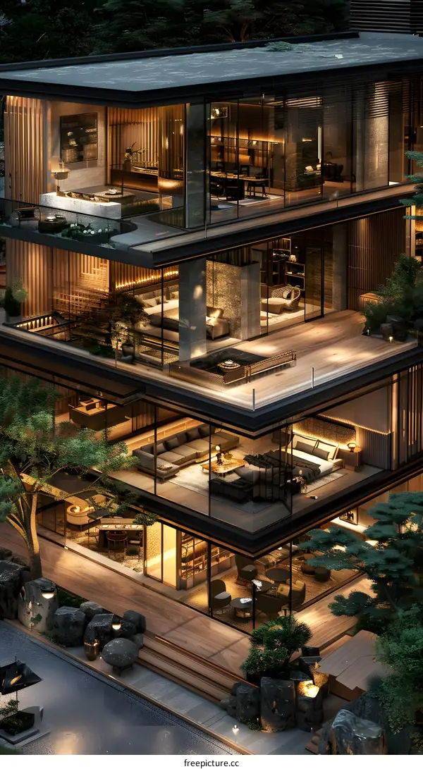 A Modern House That Coexists with Nature