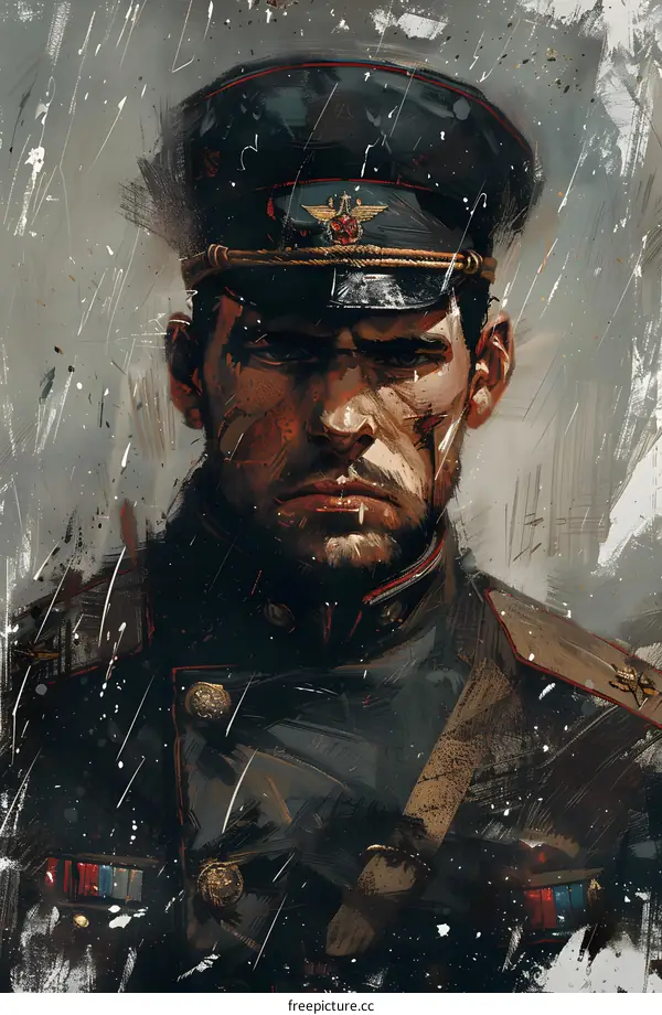 Portrait of a Russian soldier