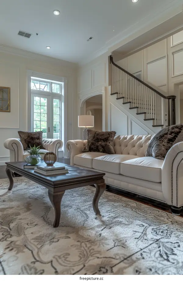 Luxury Living Room with Modern and Cozy Design