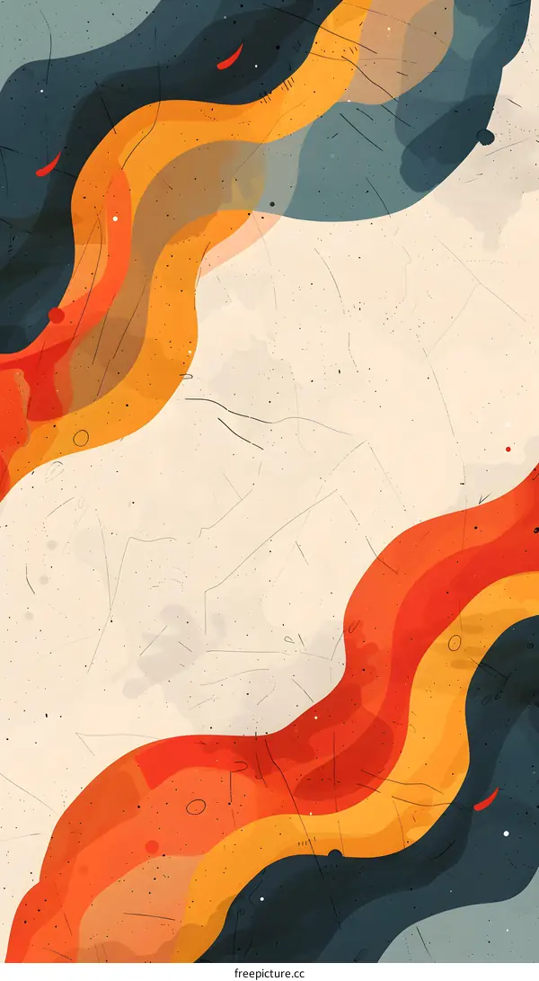 Abstract Colorful Wavy Background