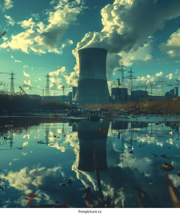 Reflection of a Cooling Tower