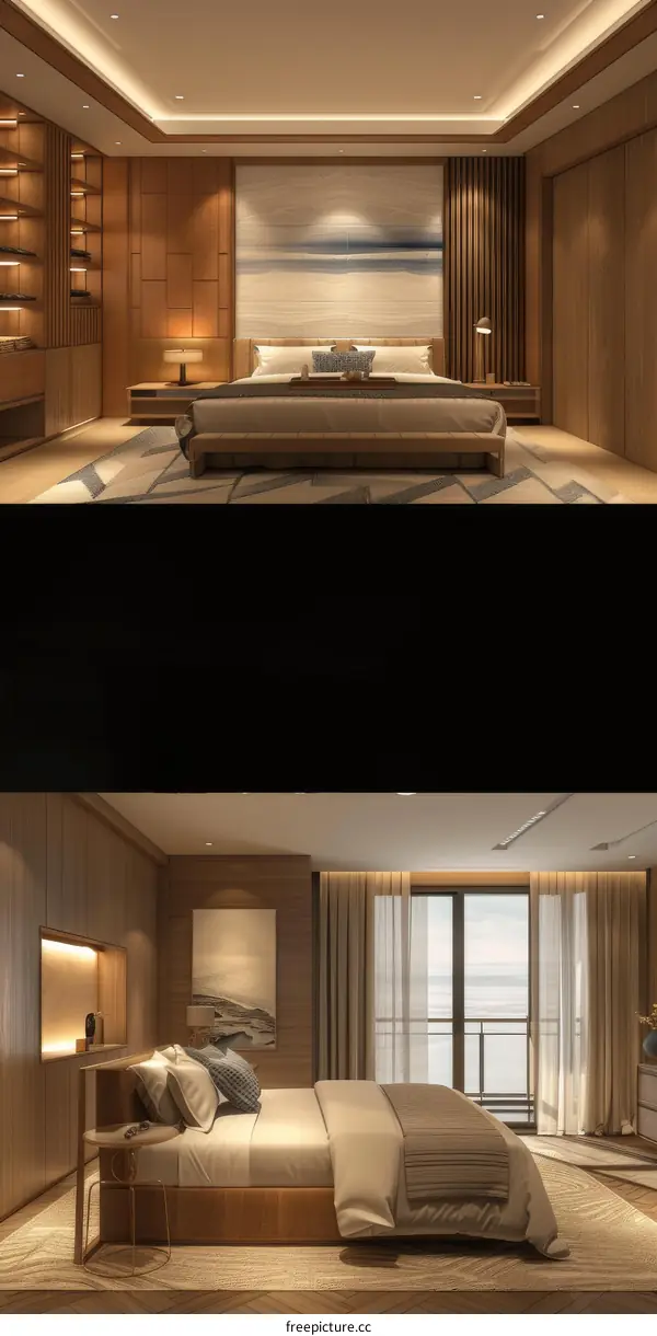 Modern Wooden Bedroom Interior Design