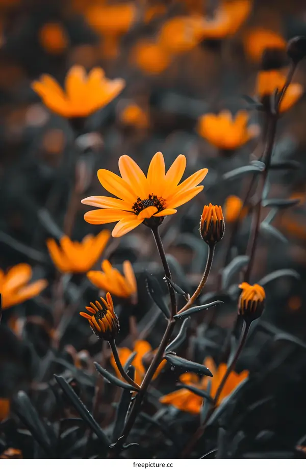 Yellow Flower Close Up Macro Photography