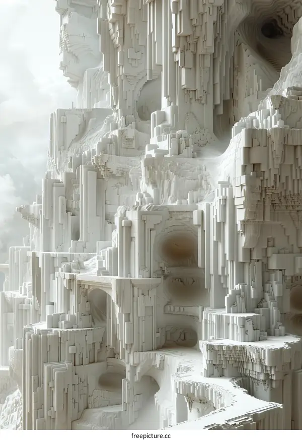 Futuristic City Among the Clouds