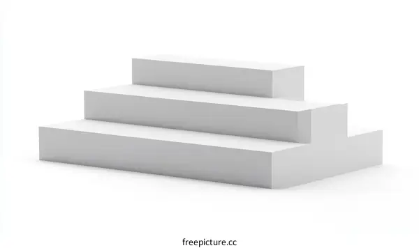 Abstract Geometric Product Display Steps