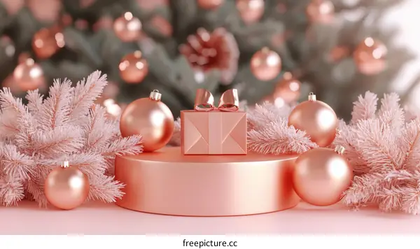 Christmas Decorations Gift Pink Rose Gold