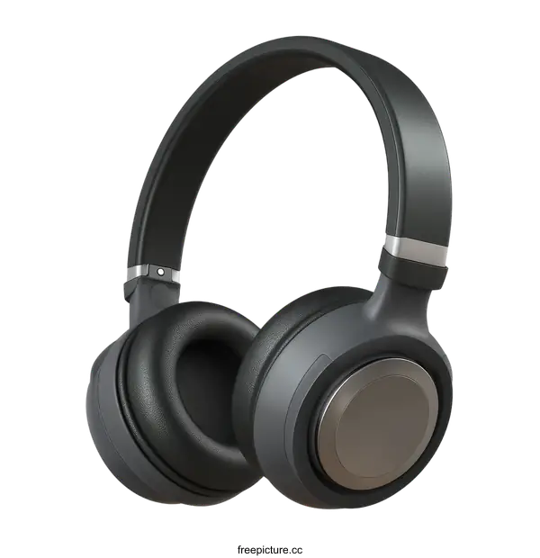 [Transparent Background PNG]Premium Wireless Over-Ear Headphones with Active Noise Cancellation