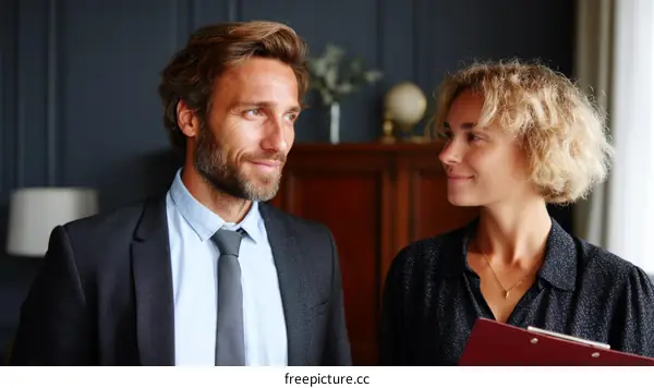 Business Meeting in a Stylish Interior