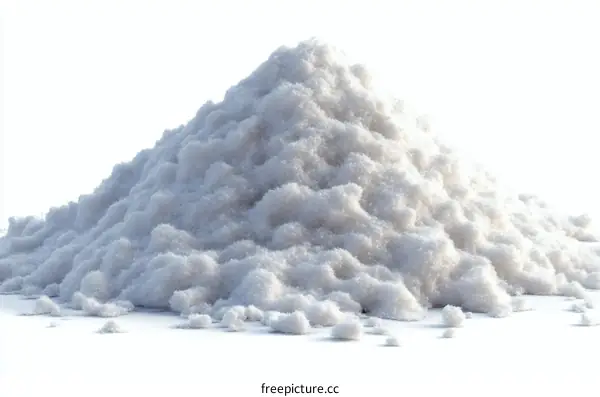 Pile of White Powder Food Illustration