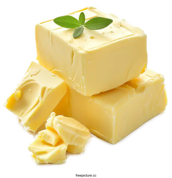 [Transparent Background PNG]Fresh Butter Sticks With Herb