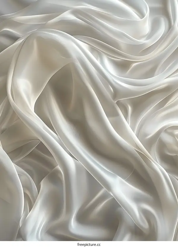 White silk fabric background