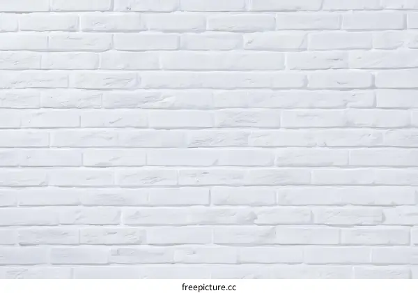 White Brick Wall Background Texture