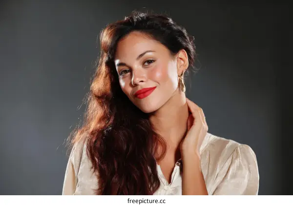Close-up Portrait of a Beautiful Woman
