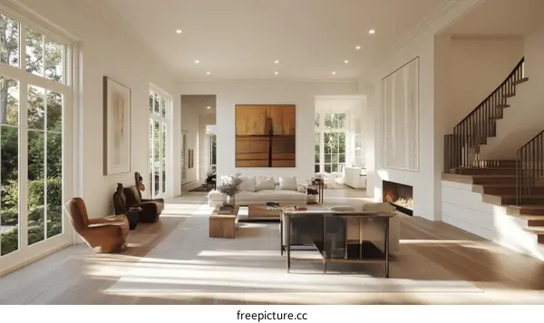 Modern Elegant Living Room Interior Design