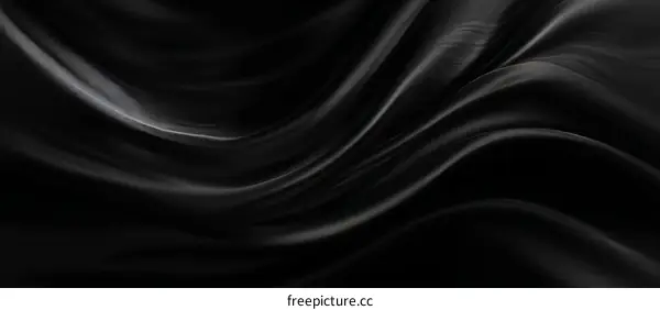 Black Fabric Texture Abstract Background