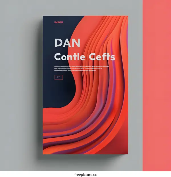 Abstract Colorful 3D Poster