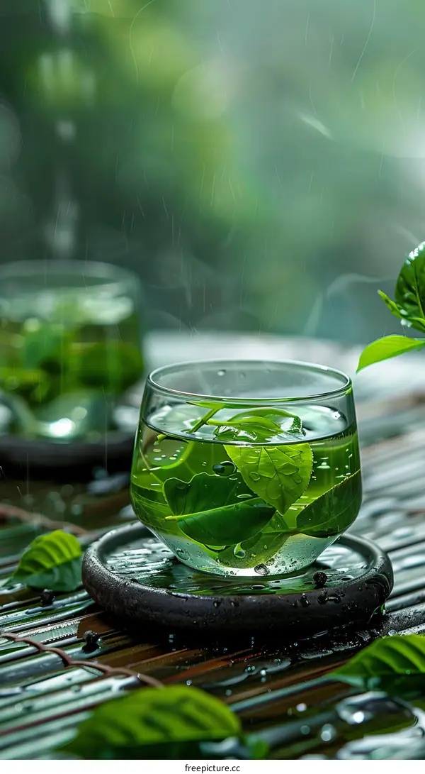 Soothing Green Tea: Tranquility in a Glass Cup