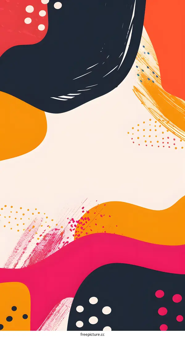 Abstract Colorful Shapes Design Background