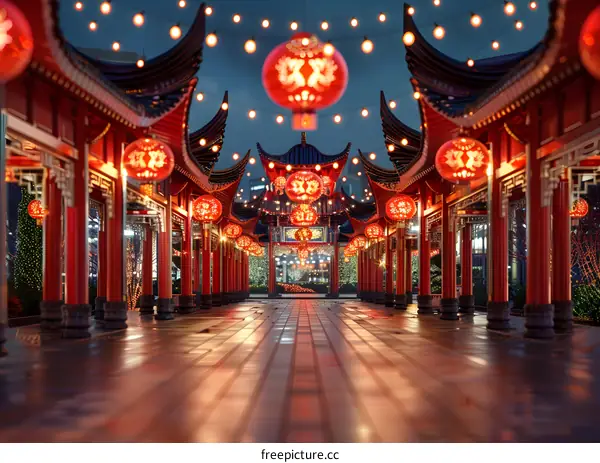 Chinese New Year Dragon and Lion Dance