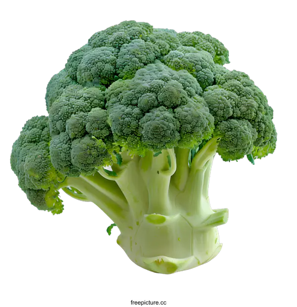 [Transparent Background PNG]Fresh Green Broccoli Isolated On White Background