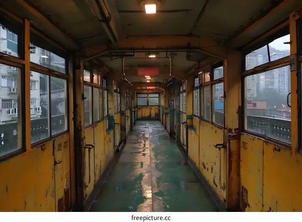 rusty train carriage