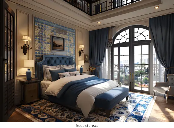 European-style bedroom renderings