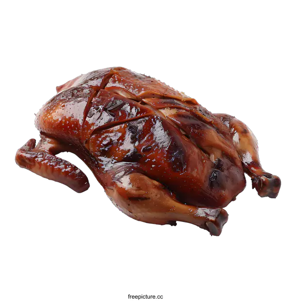 [Transparent Background PNG]Roasted Duck on White Background
