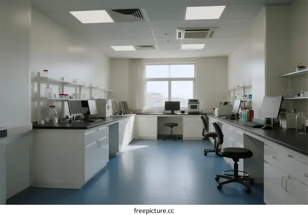 Modern and Clean Laboratory with Advanced Equipment
