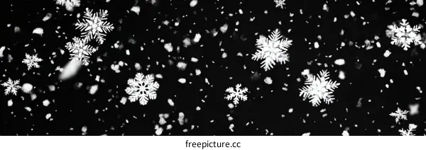 Falling Snowflakes Illustration Background
