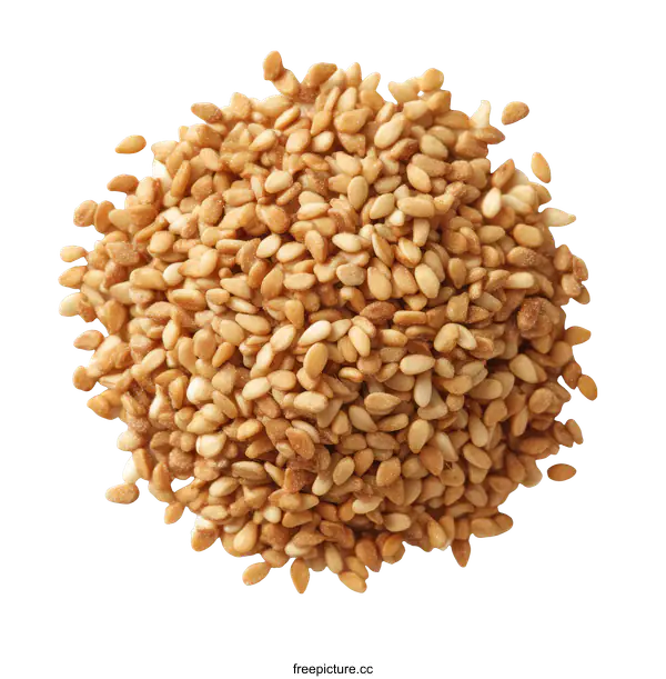 [Transparent Background PNG]Roasted Sesame Seeds Close Up