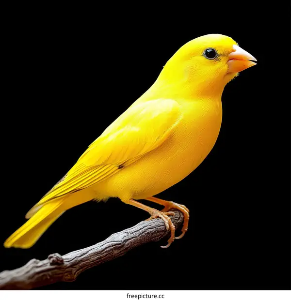 Close Up of a Vibrant Yellow Bird