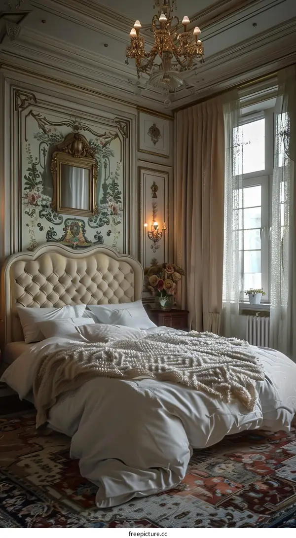 Elegant Antique Bedroom Interior Design