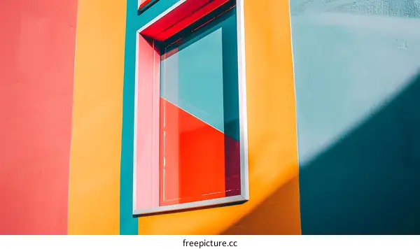 Colorful Wall With Window