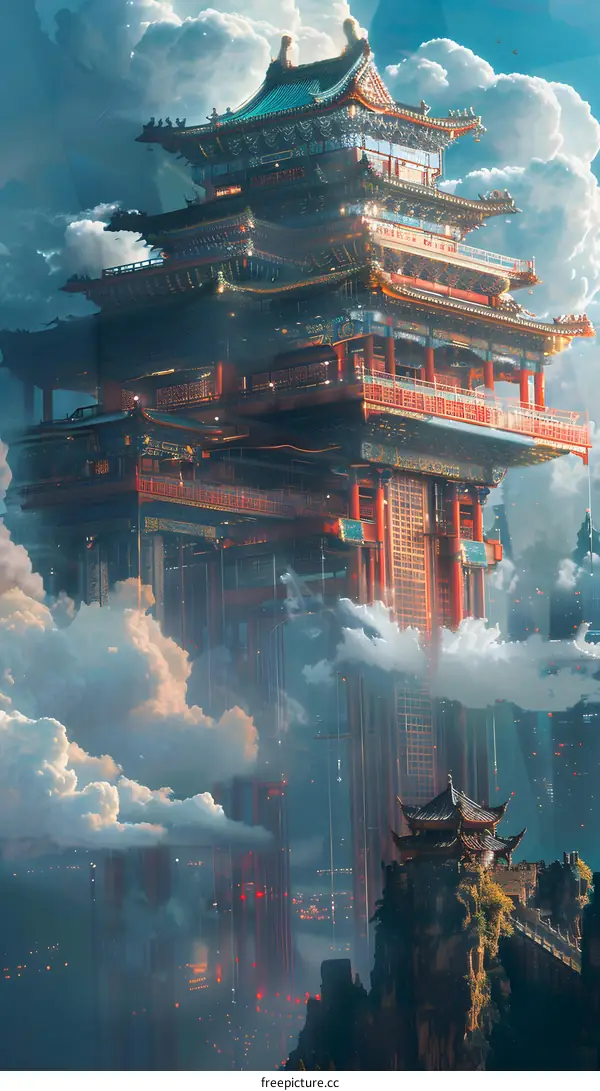 Ancient Temple in the Sky