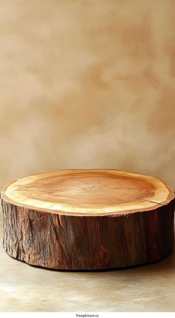 Wooden Tree Stump Serving Tray