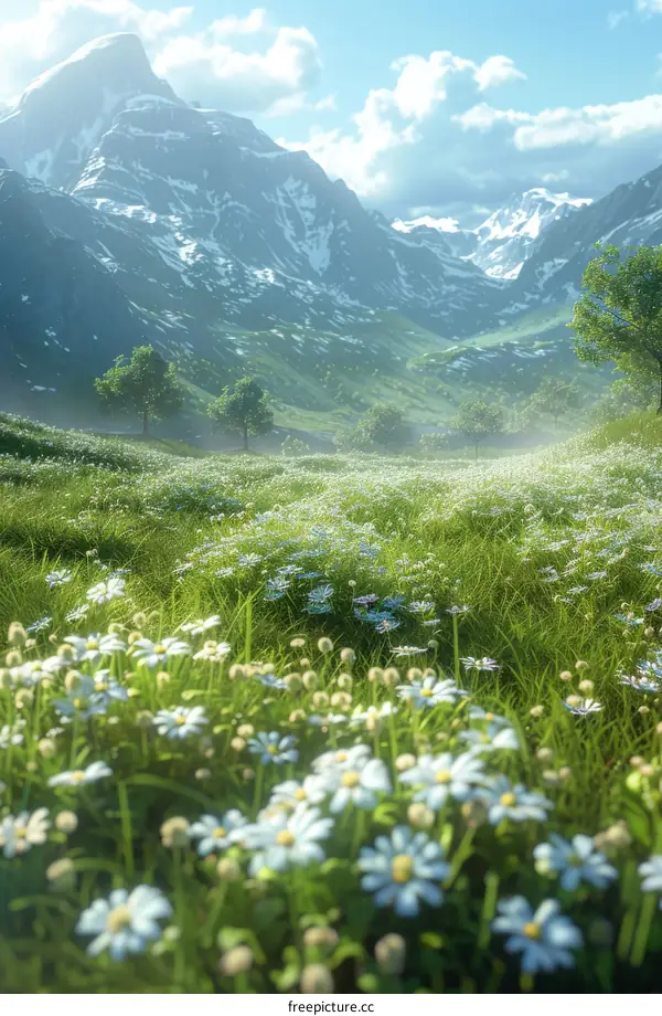 The Beauty of Nature Captured in a Tranquil Mountain Valley