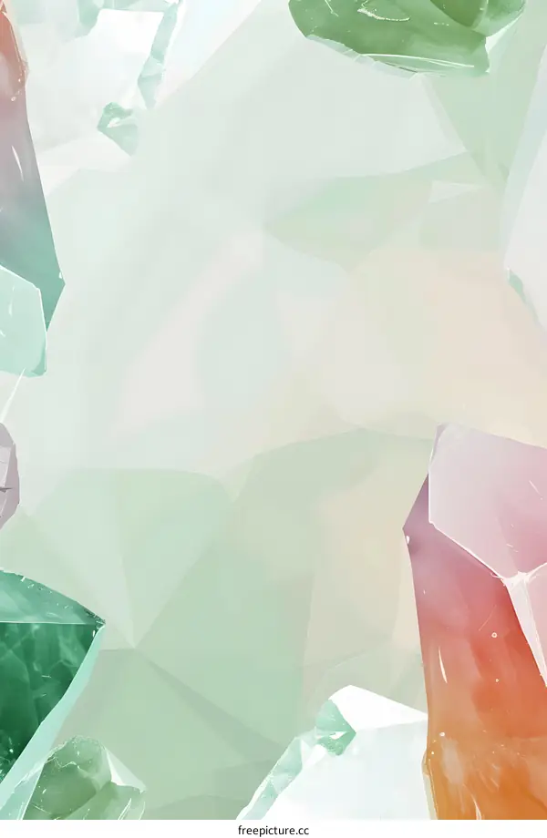 Abstract Watercolor Crystal Background