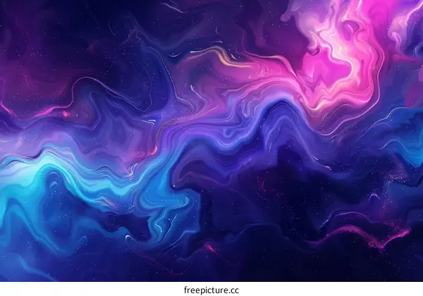 Abstract Colorful Nebula Background