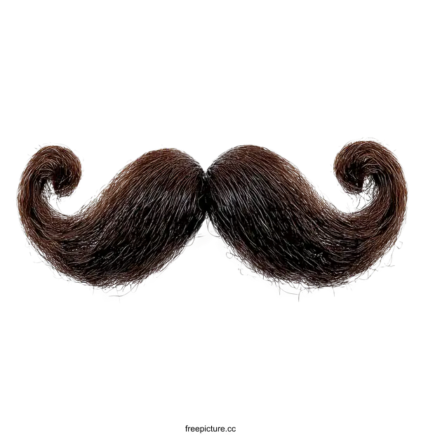 [Transparent Background PNG]Vintage Style Mustache Illustration