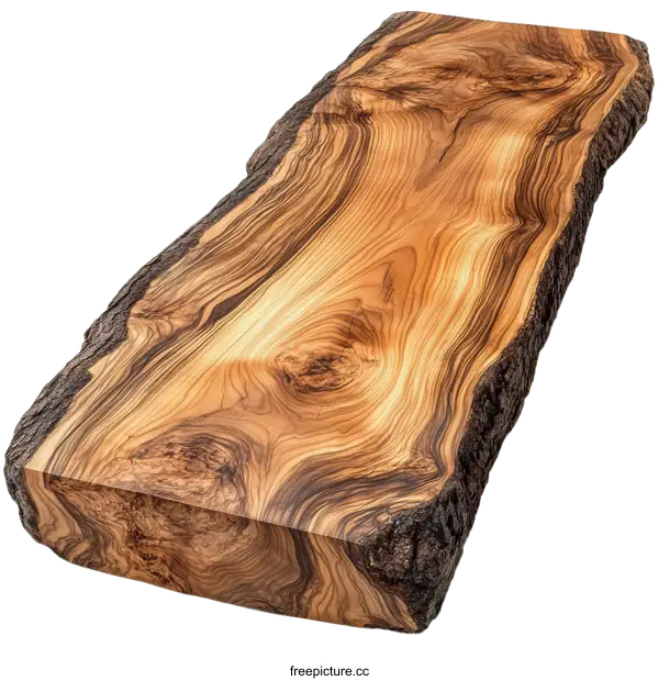 [Transparent Background PNG]Beautiful Olive Wood Cutting Board