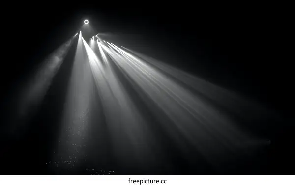 Abstract Light Rays Effect Design