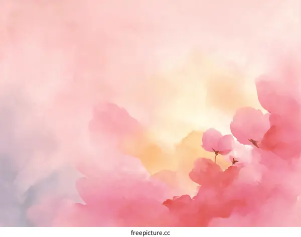 Delicate Watercolor Floral Background