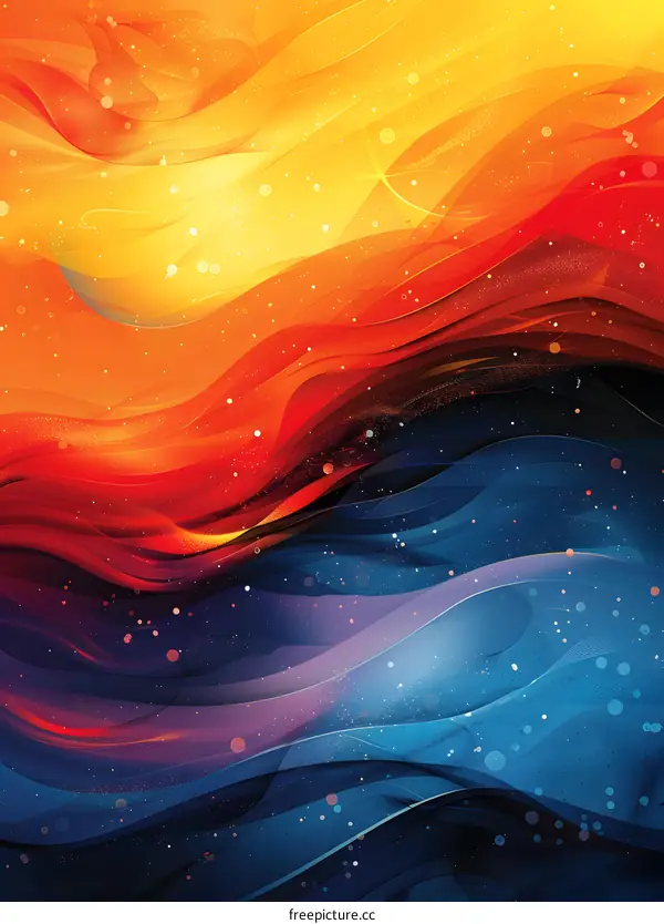 Colorful abstract painting